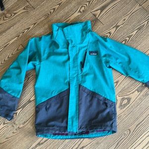 Boys LL Bean winter coat with shell